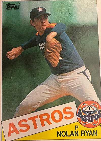 1985 Topps #760 Nolan Ryan — front