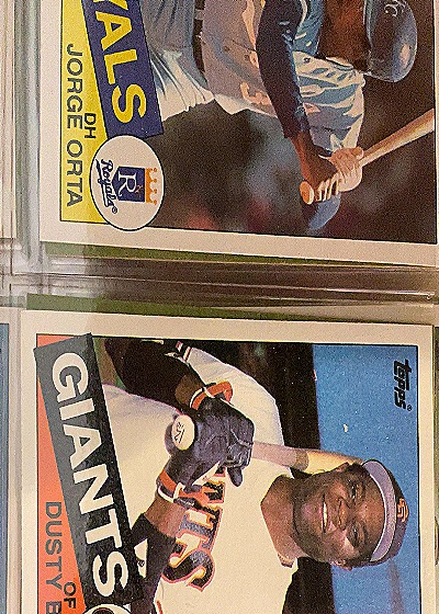 1985 Topps #165 Dusty Baker — front