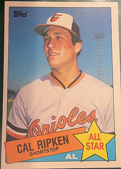 1985 Topps #704 Cal Ripken Jr. All-Star Baltimore Orioles — front