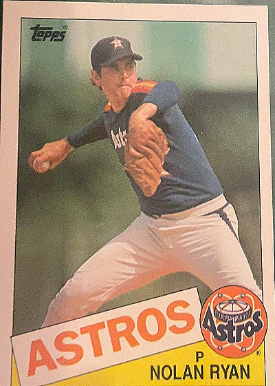 1985 Topps #760 Nolan Ryan — front