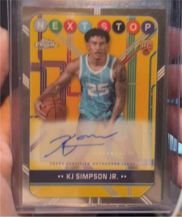 2024-25 Topps Chrome Next Stop Signatures #NSS-KS KJ Simpson Jr. — front