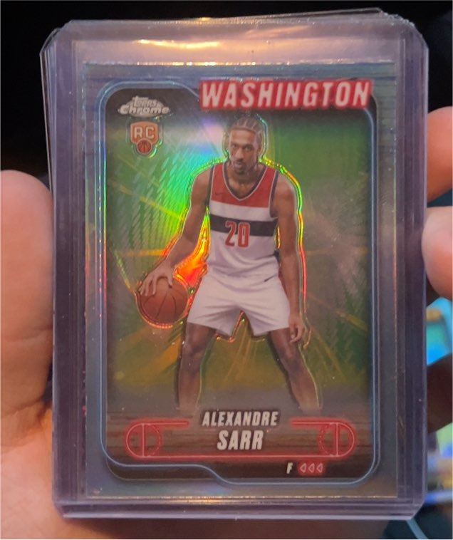 2024-25 Topps Chrome #136 Alexandre Sarr — front