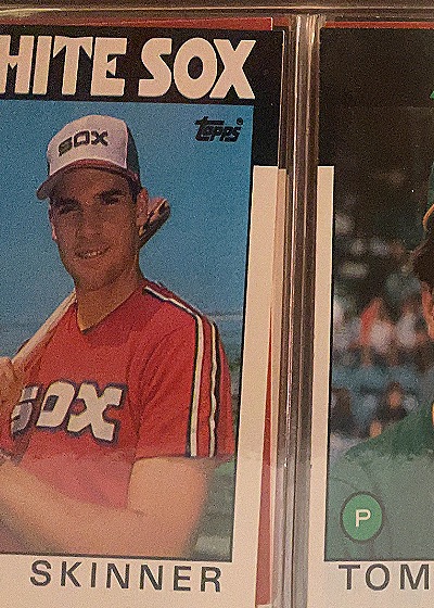 1986 Topps #239 Joel Skinner — front