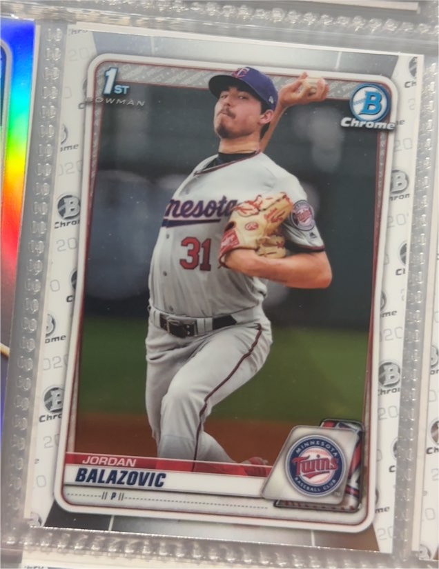 2020 Bowman Chrome #BCP-123 Jordan Balazovic — front