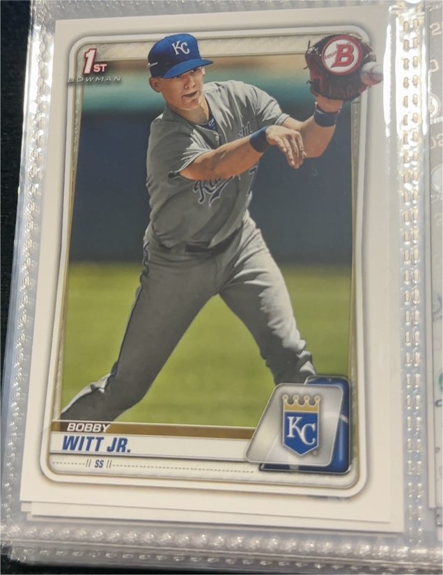 2020 Bowman Prospects #BP-25 Bobby Witt Jr. — front