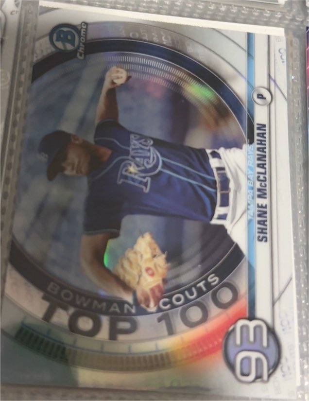 2020 Bowman Chrome #BTP-93 Shane McClanahan Bowman Scouts Top 100 — front