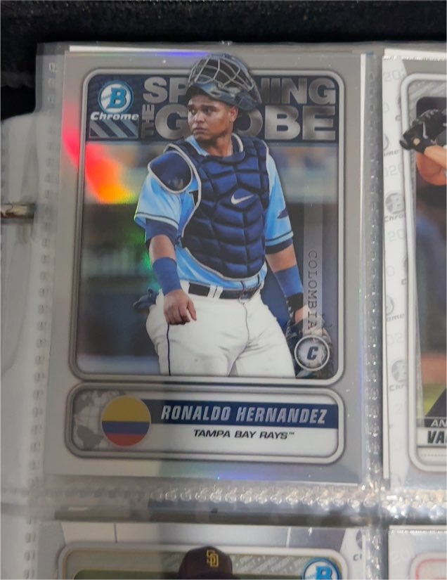 2020 Bowman Chrome #STG-RH Ronaldo Hernandez Spanning the Globe — front