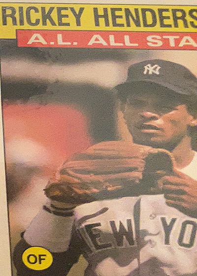 1986 Topps #716 Rickey Henderson — front