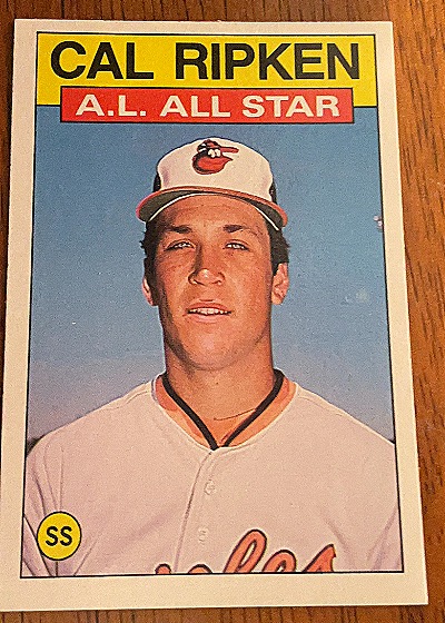 1986 Topps #715 Cal Ripken Jr. — front