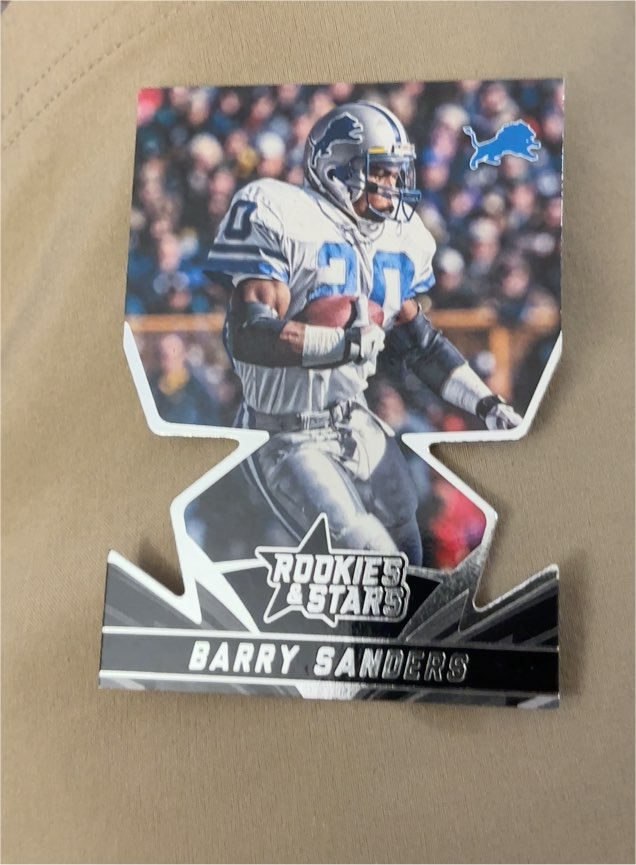 2015 Panini Rookies & Stars Star Studded Die Cuts #SS28 Barry Sanders — front