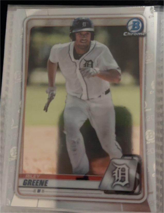 2020 Bowman Chrome Prospects #BCP-122 Riley Greene — front