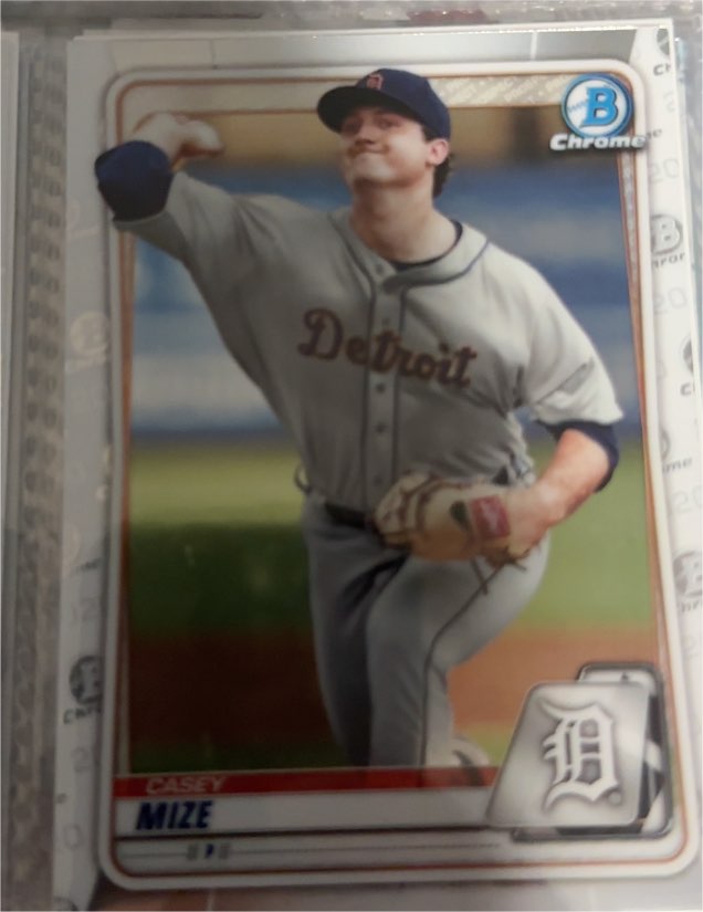 2020 Bowman Chrome Prospects #BCP-142 Casey Mize — front