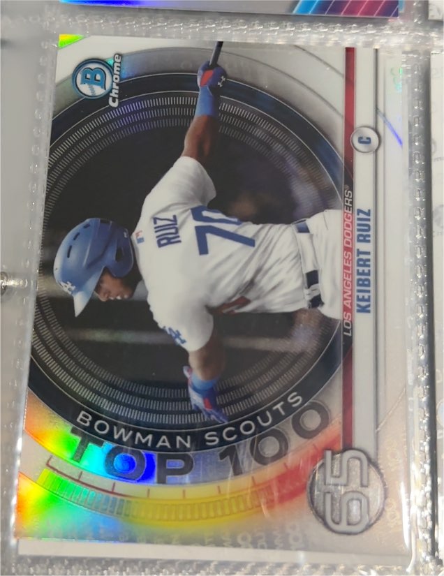 2020 Bowman Chrome #BTP-65 Keibert Ruiz Bowman Scouts Top 100 — front