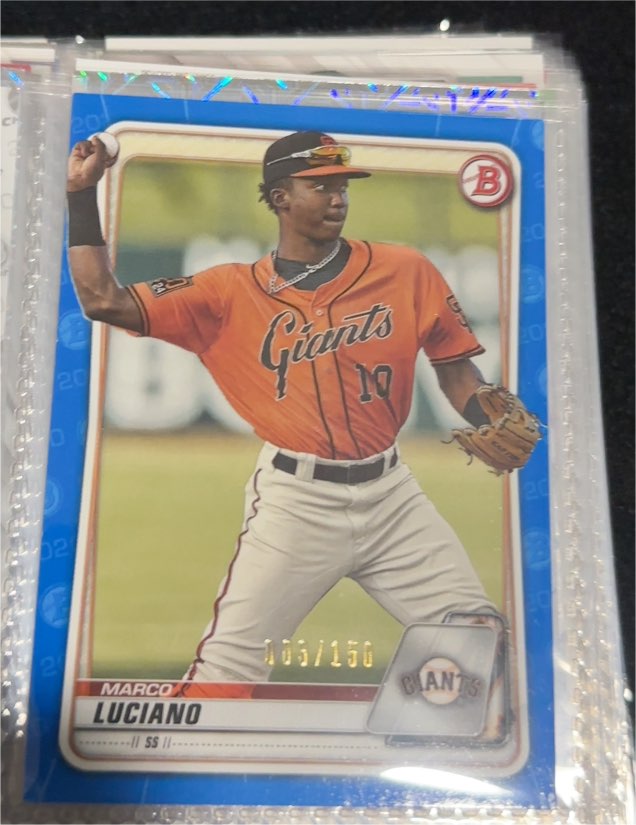 2020 Bowman Prospects #BP-103 Marco Luciano — front