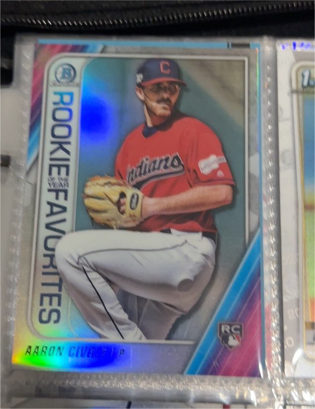 2020 Bowman Chrome #ROYF-AC Aaron Civale Rookie of the Year Favorites — front