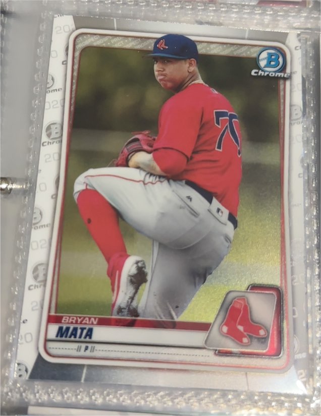 2020 Bowman Chrome Prospects #BCP-128 Bryan Mata — front