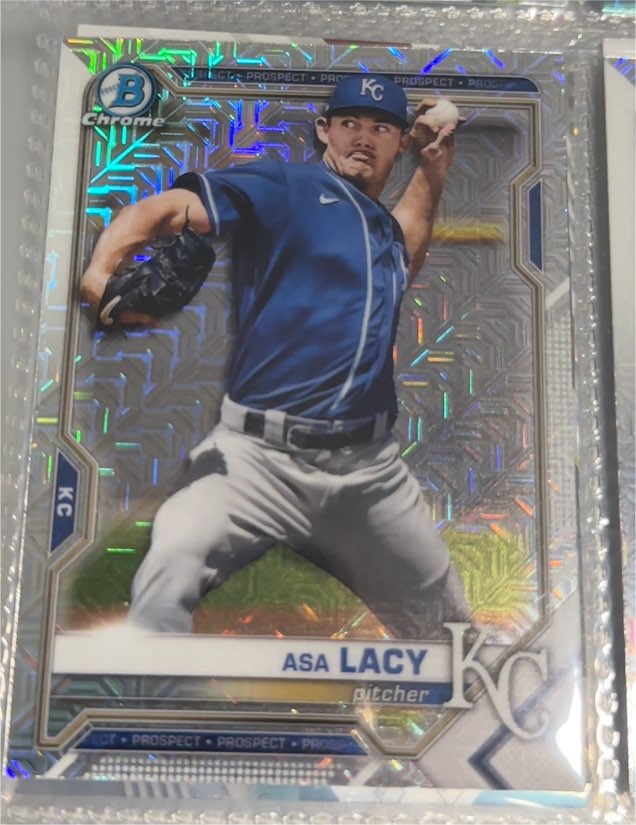 2021 Bowman Chrome Prospects #BCP-194 Asa Lacy — front