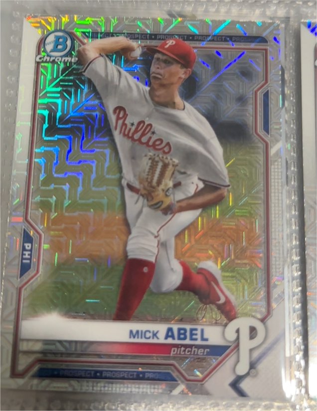 2021 Bowman Chrome #BCP-219 Mick Abel — front