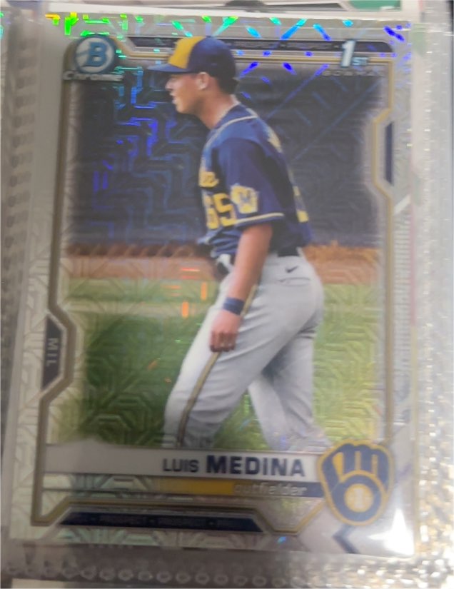 2021 Bowman Chrome Prospects #BCP-202 Luis Medina — front