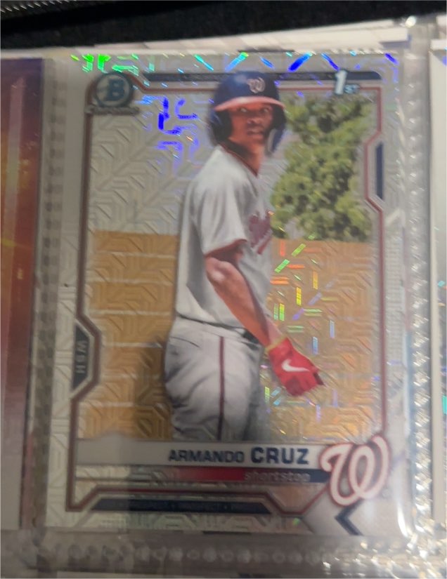 2021 Bowman Chrome #BCP-247 Armando Cruz — front