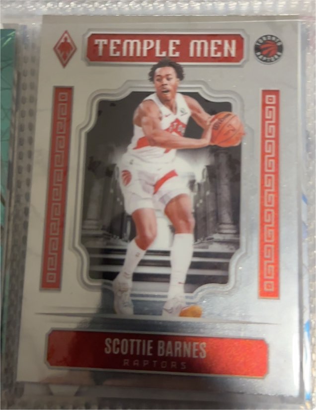 2023-24 Panini Phoenix #23 Scottie Barnes Temple Men — front