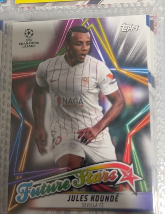 2021-22 Topps Chrome UEFA Champions League #FS-10 Jules Koundé Future Stars — front