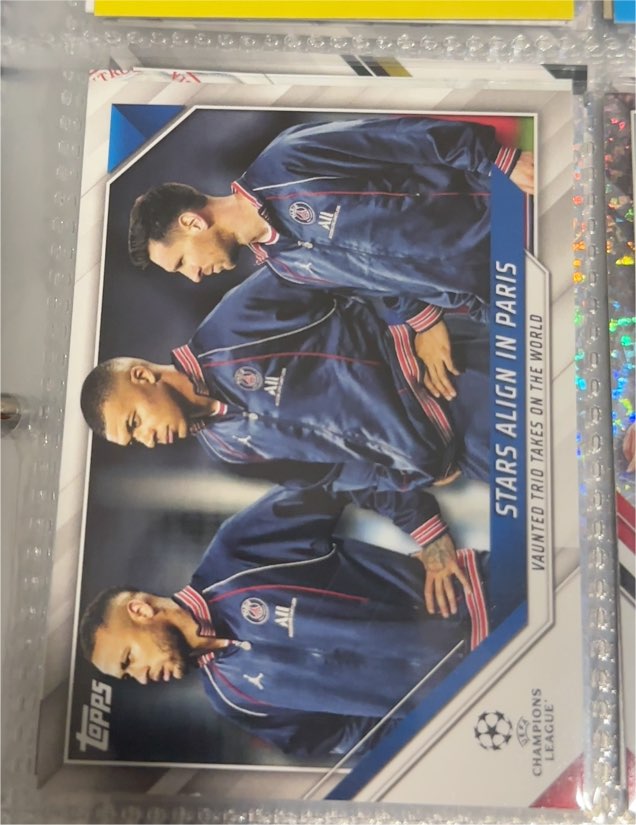 2021-22 Topps UEFA Champions League #62 Stars Align in Paris — front