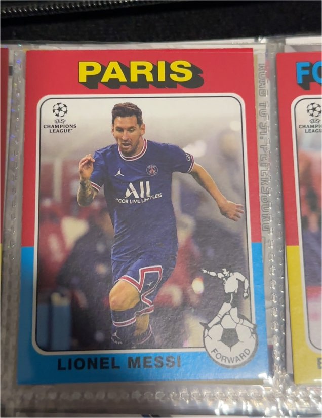 2021-22 Topps UEFA Champions League 1975-76 Retro #75-14 Lionel Messi — front