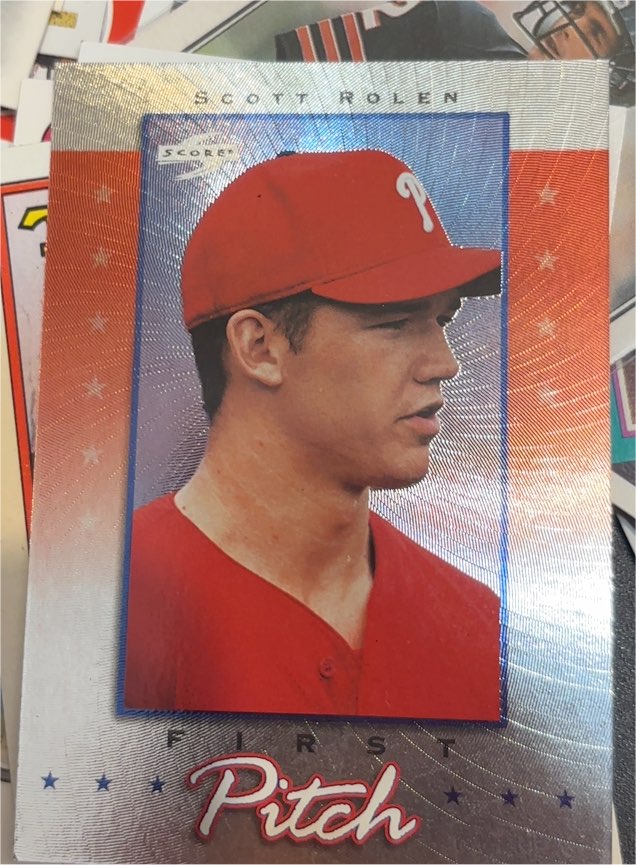 1998 Score #13 Scott Rolen First Pitch — front