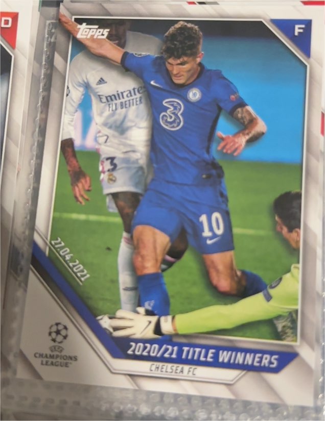 2021-22 Topps UEFA Champions League Title Winners #81 Christian Pulisic — front