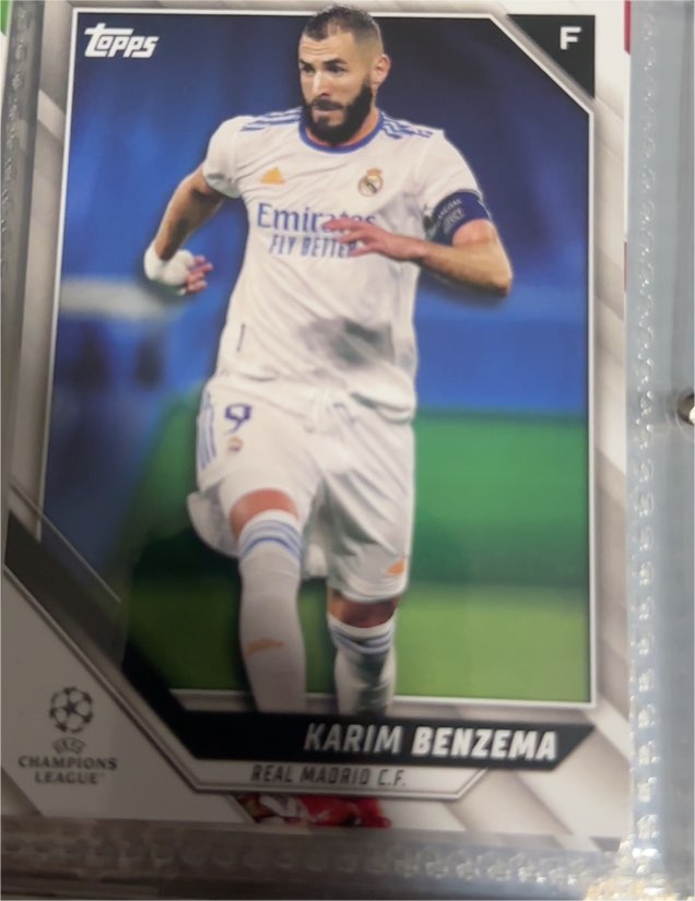2022 Topps Champions League #135 Karim Benzema — front