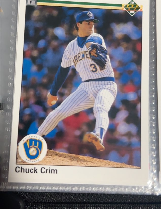 1990 Upper Deck #511 Chuck Crim — front