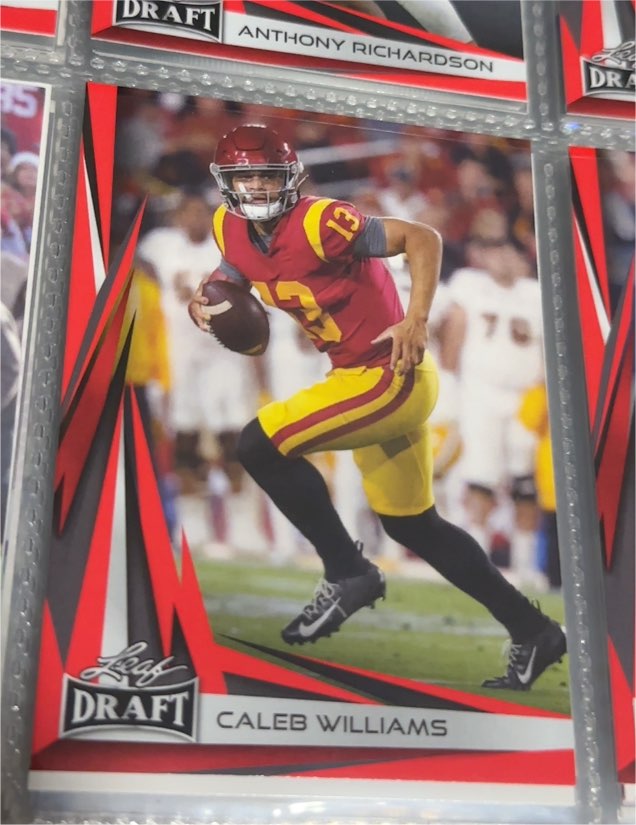 2023 Leaf Draft #B2-2 Caleb Williams — front