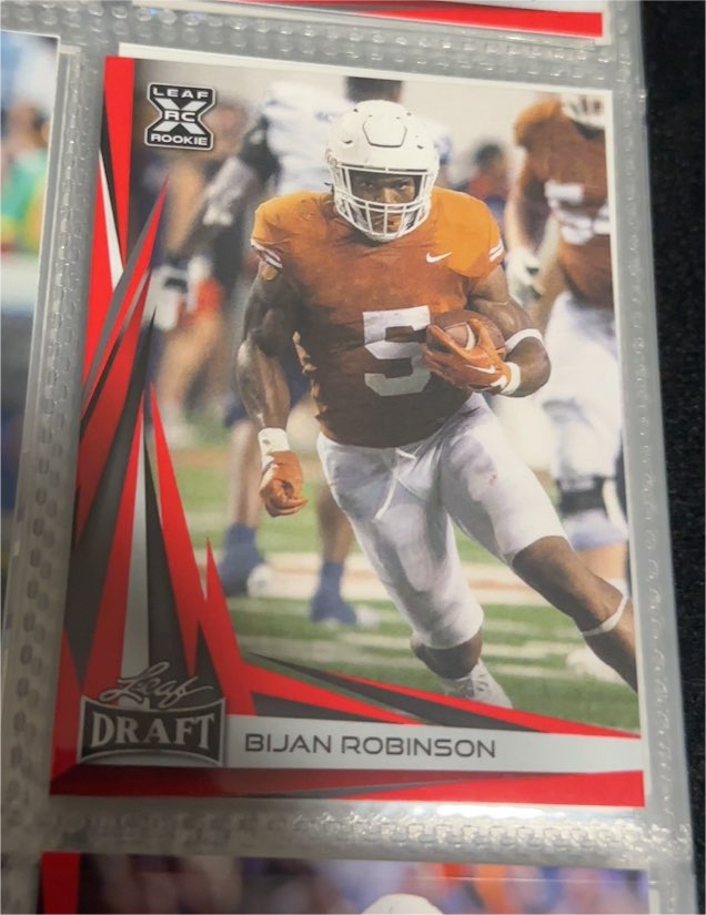 2023 Leaf Draft #B2-6 Bijan Robinson — front