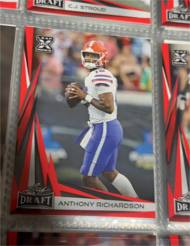 2023 Leaf Draft #B2-5 Anthony Richardson — front