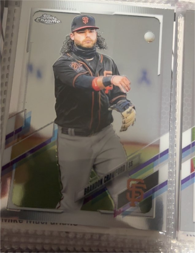 2021 Topps Chrome #65 Brandon Crawford — front