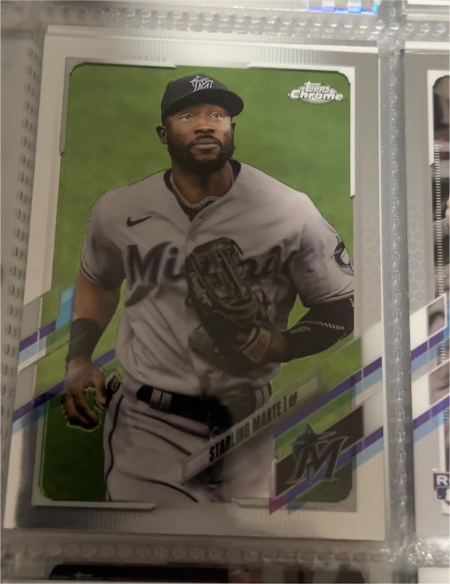 2021 Topps Chrome #49 Starling Marte — front