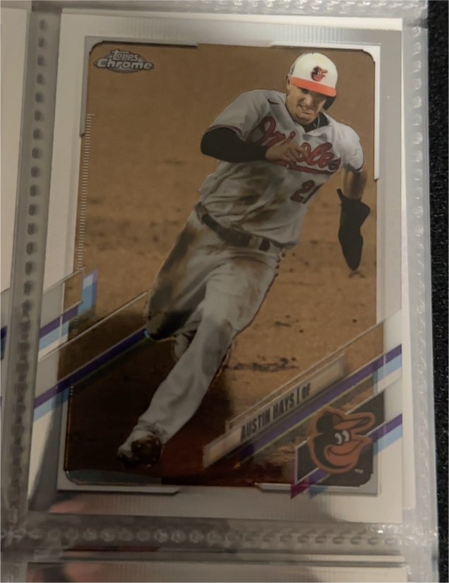 2021 Topps Chrome #143 Austin Hays — front