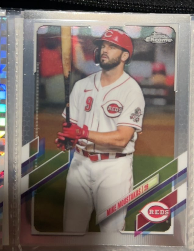 2021 Topps Chrome #57 Mike Moustakas Cincinnati Reds — front