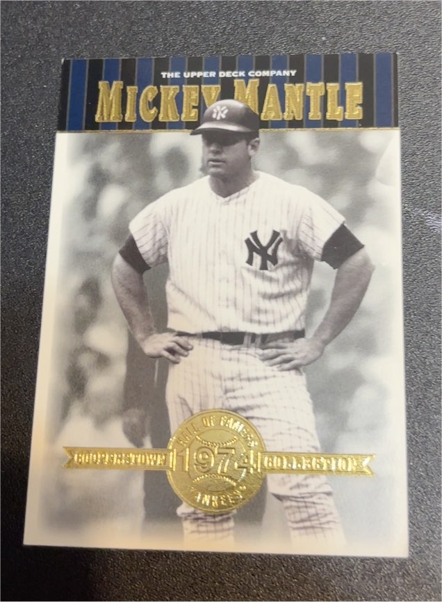 2001 Upper Deck Hall of Famers #49 Mickey Mantle — front