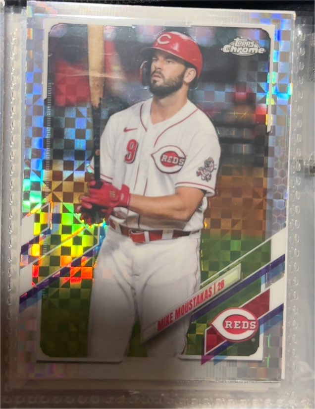 2021 Topps Chrome #57 Mike Moustakas — front