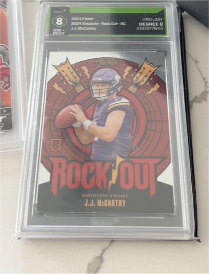 2024 Panini Absolute - Rock Out #RO-JMY J.J. McCarthy — front