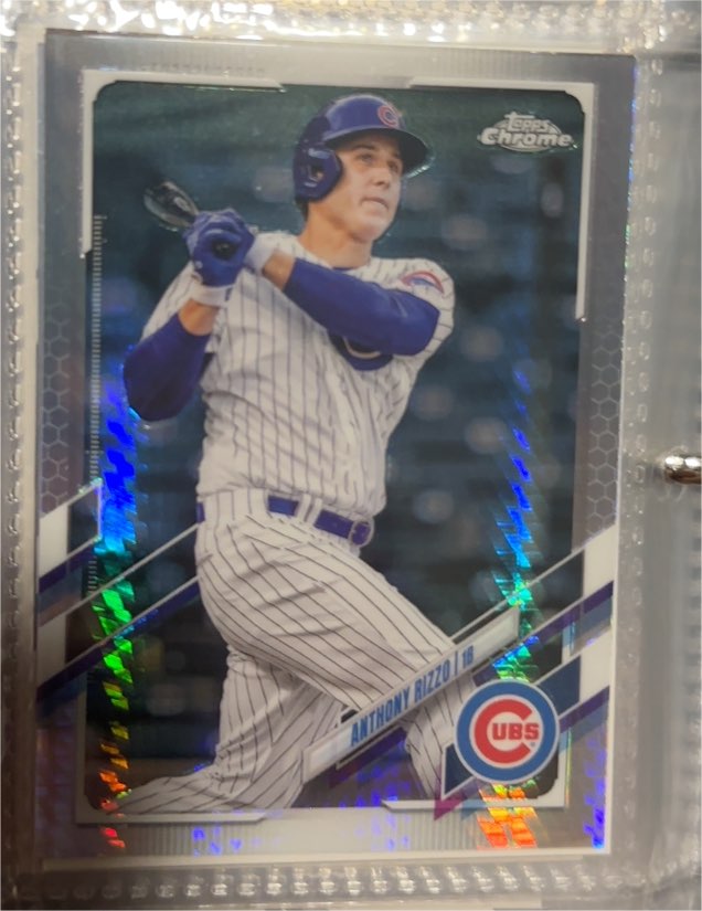 2021 Topps Chrome #165 Anthony Rizzo — front