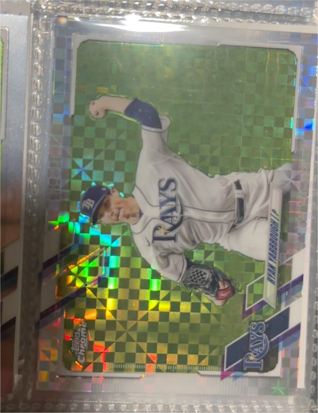 2021 Topps Chrome #175 Ryan Yarbrough — front