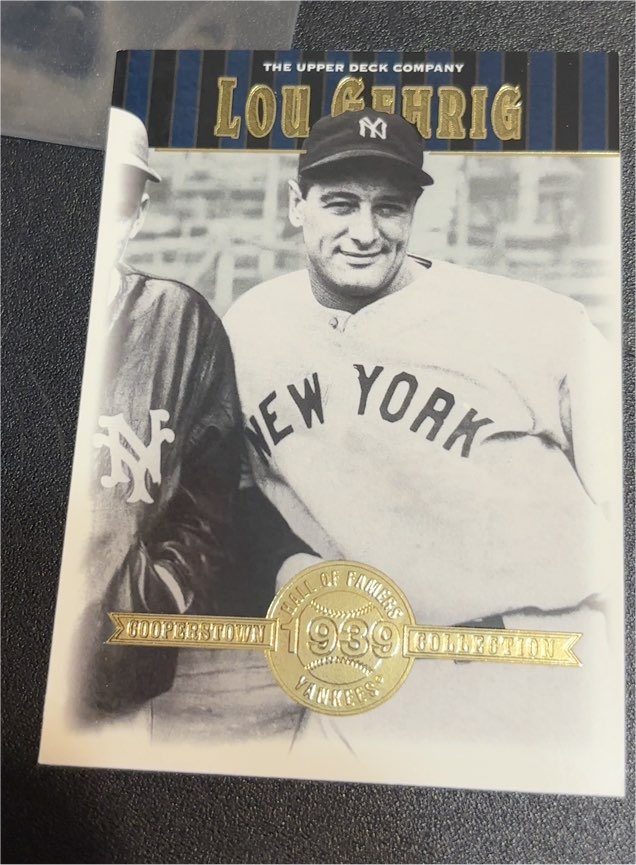 2001 Upper Deck Cooperstown Collection #48 Lou Gehrig — front