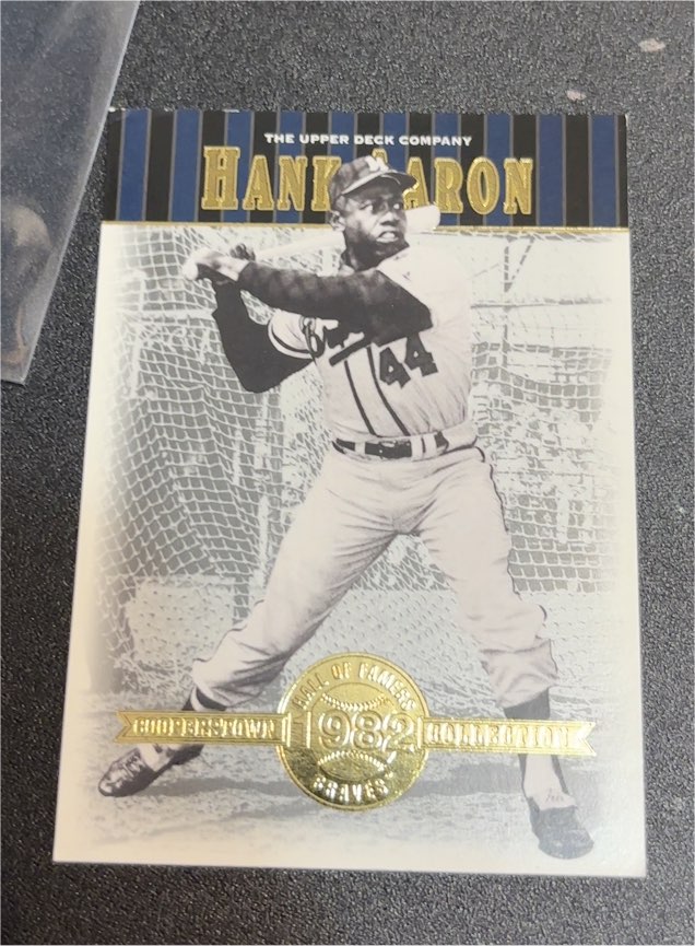 2001 Upper Deck Cooperstown Collection #2 Hank Aaron — front
