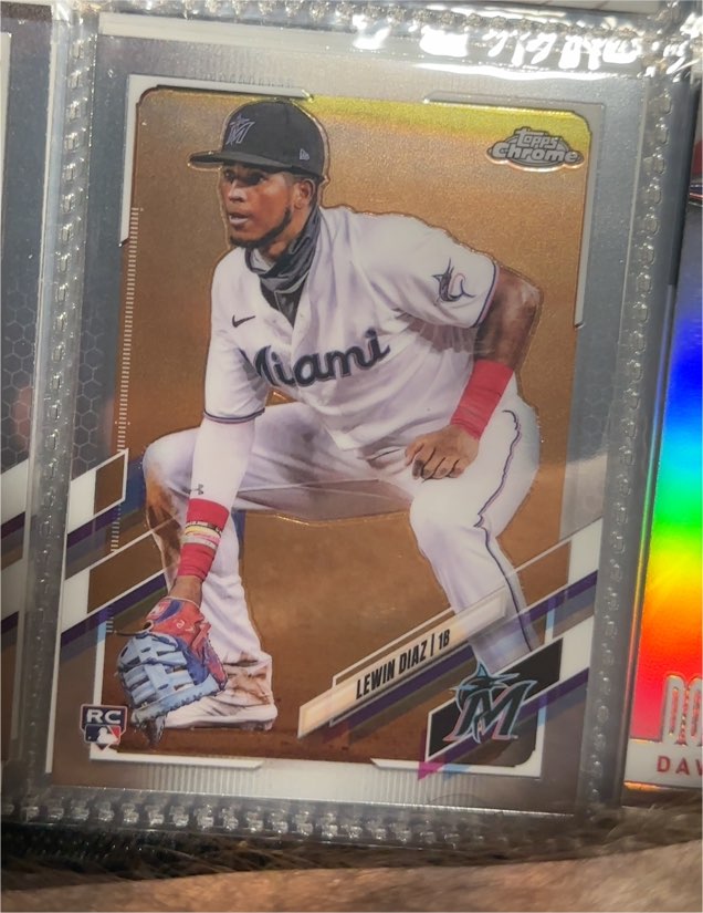 2021 Topps Chrome #83 Lewin Diaz — front