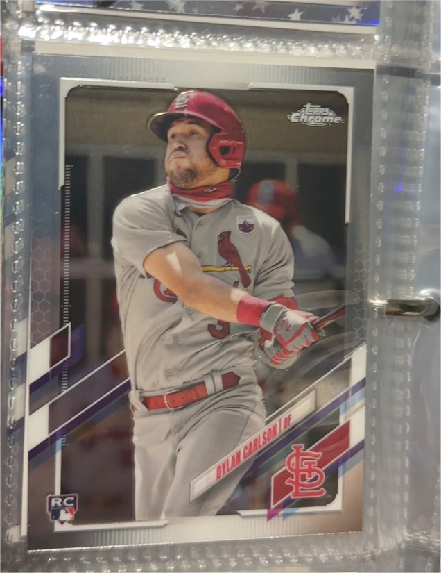 2021 Topps Chrome #140 Dylan Carlson — front