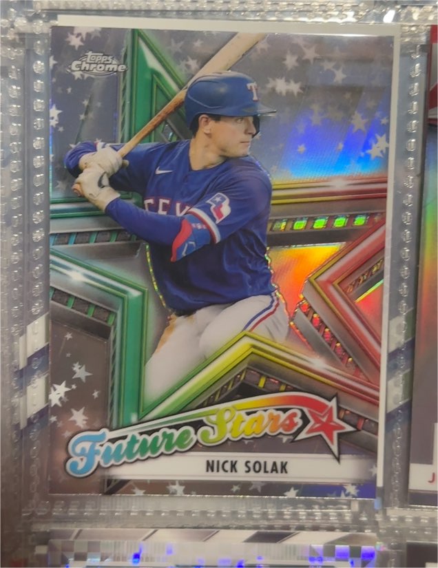 2021 Topps Chrome #FS-15 Nick Solak Future Stars Texas Rangers — front