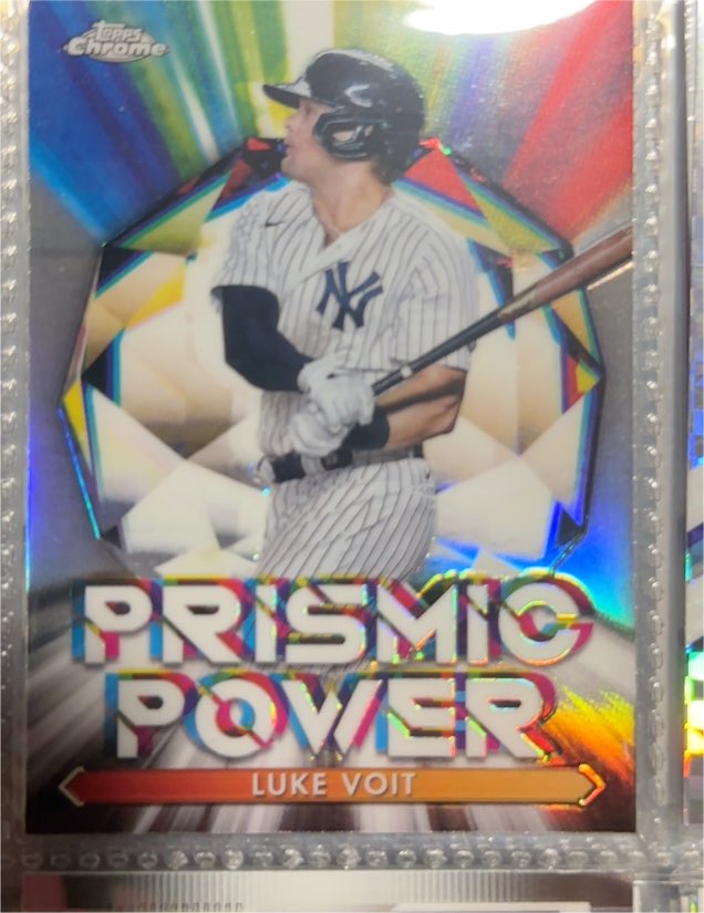 2021 Topps Chrome Prismic Power #PP-10 Luke Voit — front